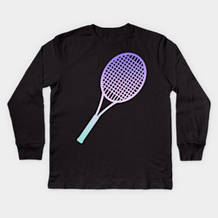 Tennis Racket Kids Long Sleeve T-Shirt